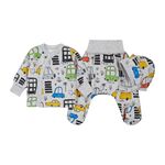  Комплект (чепчик + льоля + повзунки) дитячий утеплений з начосом К1ФТ003, image 1 