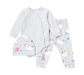  Комплект (боді + штанці + шапочка) дитячий К5СН007, image 1 