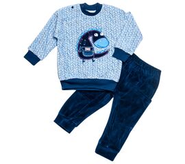  Велюровий костюм (світшот + штани) дитячий К3ВЛ001, фото 1 