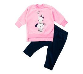  Велюровий костюм (світшот + штани) дитячий К3ВЛ002, фото 1 