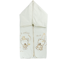  Демісезонний велюровий конверт-ковдра для новонароджених 14ВЛ003, image 1 