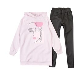  Костюм (худі-туніка + лосини) дитячий К3ДВ156, image 1 