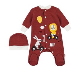  Комплект (чоловічок утеплений + шапочка) дитячий К8КП008, фото 1 