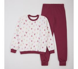  Піжама утеплена з начосом (світшот + штани) дитяча К3ФТ153, фото 1 