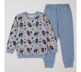  Піжама утеплена з начосом (світшот + штани) дитяча К3ФТ118, фото 1 