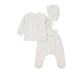  Комплект (чепчик + льоля + повзунки) дитячий утеплений з начосом К1ФТ003, фото 1 