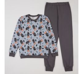  Піжама утеплена з начосом (світшот + штани) дитяча К3ФТ143, фото 1 