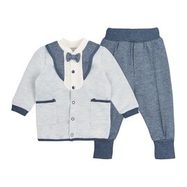  Костюм (кофточка + штани) утеплений з начосом дитячий К2ФТ007, фото 1 