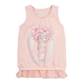  Майка з шифоновою вставкою дитяча 4Б146, фото 1 