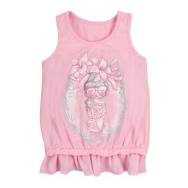  Майка з шифоновою вставкою дитяча 4Б146, image 1 