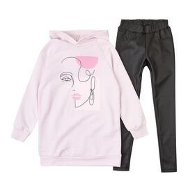  Костюм (худі-туніка + лосини) дитячий К3ДВ156, image 1 