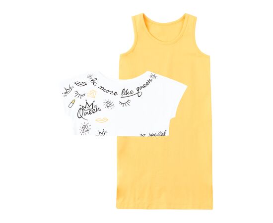  Комплект дитячий з сарафану та футболки К15СК100, фото 2 