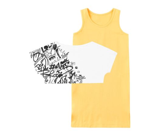  Комплект дитячий з сарафану та футболки К15СК100, фото 2 