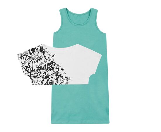  Комплект дитячий з сарафану та футболки К15СК100, фото 3 