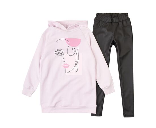  Костюм (худі-туніка + лосини) дитячий К3ДВ156, image 1 