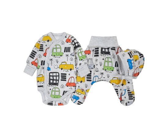  Комплект (чепчик + боді + повзунки) дитячий К5ФТ018, фото 3 