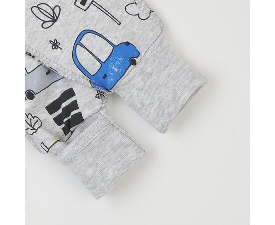  Комплект (чепчик + льоля + повзунки) дитячий утеплений з начосом К1ФТ003, image 9 