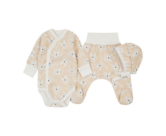  Комплект (чепчик + боді + повзунки) дитячий К5ФТ018, фото 1 