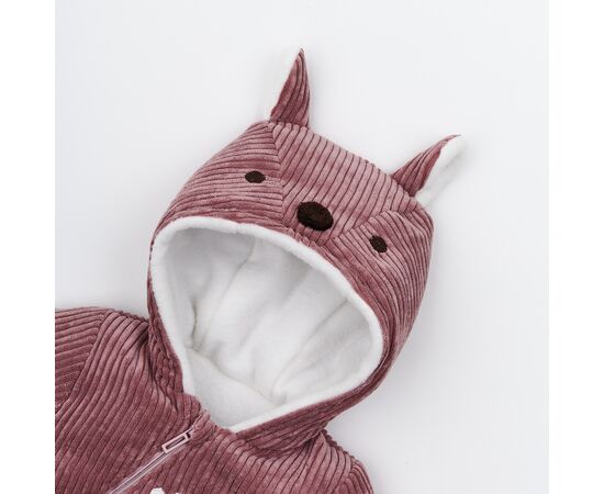  Демісезонний чоловічок (комбінезон) з утеплювачем (синтепон) га флісі дитячий 8ВВ060, фото 7 