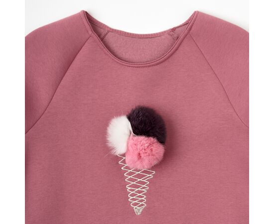  Сукня з довгими рукавами утеплена з начосом дитяча 5ТФ129, image 4 