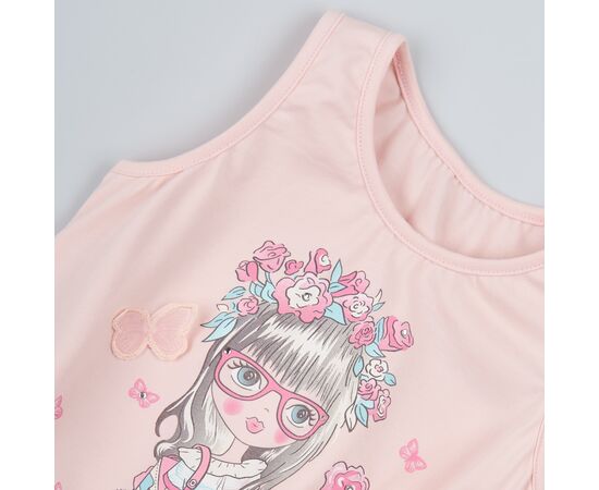  Майка з шифоновою вставкою дитяча 4В146, фото 4 