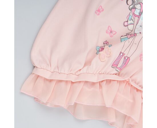  Майка з шифоновою вставкою дитяча 4В146, фото 6 