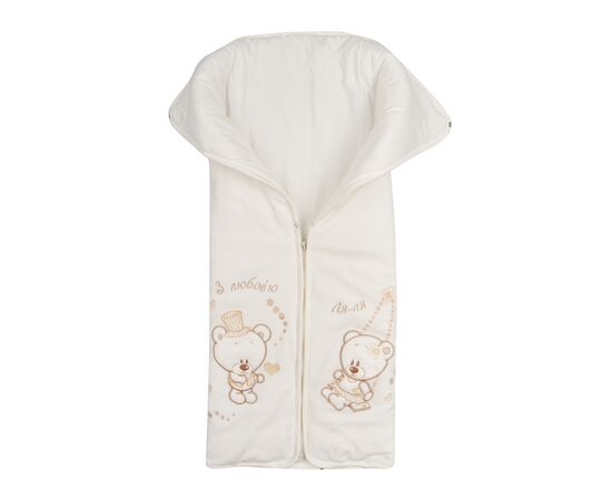  Демісезонний велюровий конверт-ковдра для новонароджених 14ВЛ003, image 3 