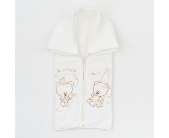  Демісезонний велюровий конверт-ковдра для новонароджених 14ВЛ003, image 6 