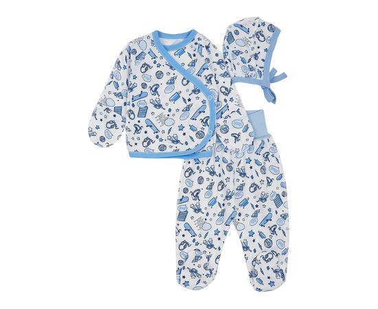  Комплект (чепчик + льоля + повзунки) дитячий К1КЛ008, image 1 