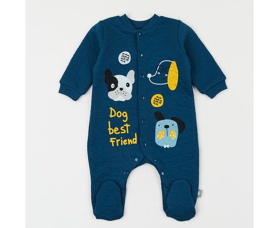  Комплект (чоловічок утеплений + шапочка) дитячий К8КП008, фото 6 