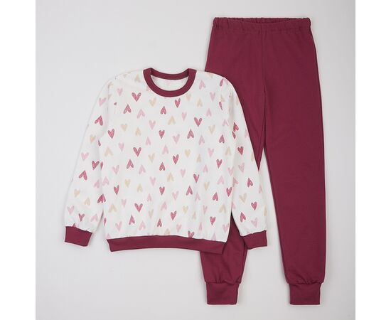  Піжама утеплена з начосом (світшот + штани) дитяча К3ФТ153, image 1 