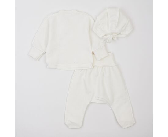  Комплект (чепчик + льоля + повзунки) дитячий утеплений з начосом К1ФТ003, фото 2 