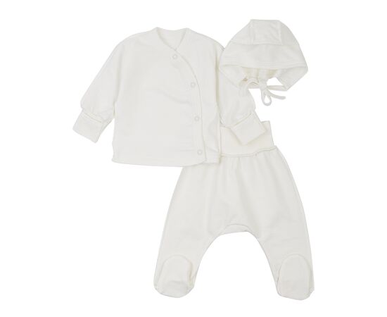  Комплект (чепчик + льоля + повзунки) дитячий утеплений з начосом К1ФТ003, фото 1 