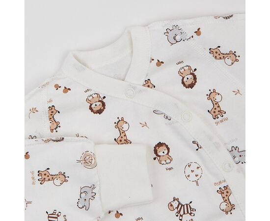  Комплект (чепчик + льоля + повзунки) дитячий утеплений з начосом К1ФТ003, фото 5 