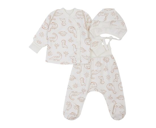  Комплект (чепчик + льоля + повзунки) дитячий утеплений з начосом К1ФТ003, image 3 