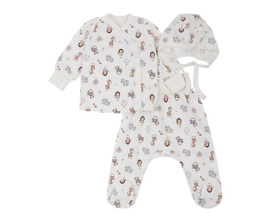  Комплект (чепчик + льоля + повзунки) дитячий утеплений з начосом К1ФТ003, image 1 