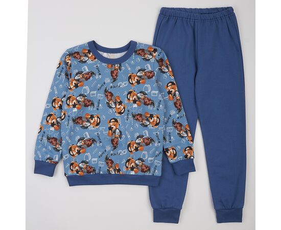  Піжама утеплена з начосом (світшот + штани) дитяча К3ФТ143, фото 1 