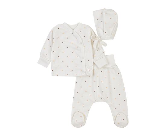  Комплект (чепчик + льоля + повзунки) дитячий утеплений з начосом К1ФТ003, image 3 