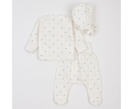  Комплект (чепчик + льоля + повзунки) дитячий утеплений з начосом К1ФТ003, image 5 