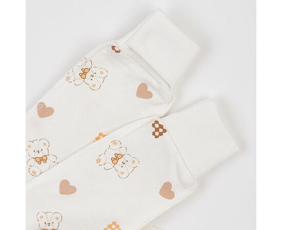  Комплект (чепчик + льоля + повзунки) дитячий утеплений з начосом К1ФТ003, image 7 