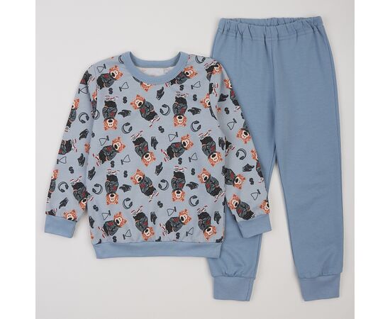  Піжама утеплена з начосом (світшот + штани) дитяча К3ФТ143, image 1 