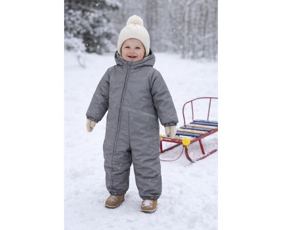  Зимовий комбінезон дитячий з утеплювачем на флісі 8ПЛ078, фото 9 