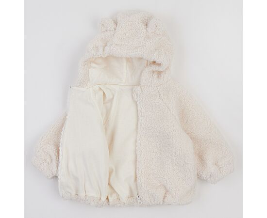  Куртка Тедді з капюшоном на бавовняній підкладці дитяча 2МТ019, фото 4 